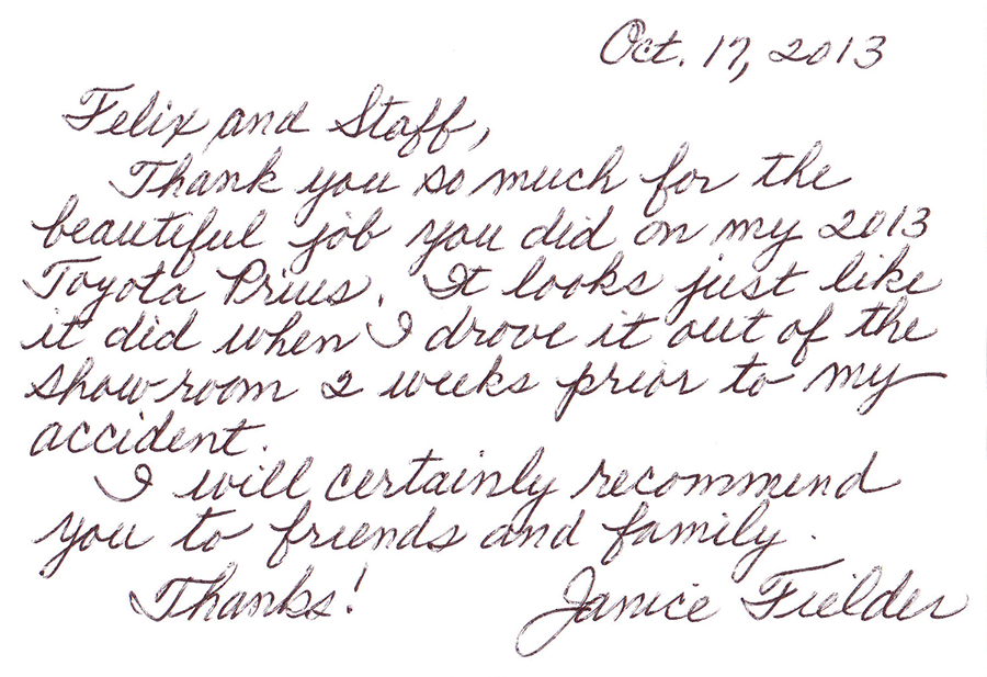Customer Testimonial
